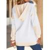 imageSHEWIN Oversized Sweatshirt For Women Casual Long Sleeve Button Down Hoodies Womens Fall Fashion 2024White