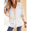 imageSHEWIN Oversized Sweatshirt For Women Casual Long Sleeve Button Down Hoodies Womens Fall Fashion 2024White
