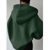 imageSHEWIN Women Casual Oversized Long Sleeve Fleece Sweatshirt Hoodies with Pockets SXXLDark Green
