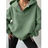 imageSHEWIN Women Casual Oversized Long Sleeve Fleece Sweatshirt Hoodies with Pockets SXXLGreen