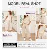 imageSHEWIN Womens 2 Piece Outfits Sweatsuit Casual Short Sleeve Pullover Tops and Drawstring Wide Leg Pants Lounge SetsApricot