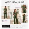 imageSHEWIN Womens Pajama Sets Long Sleeve Short Sleeve 2 Piece Lounge Sets Ribbed Knit Sweater SleepwearDark Green