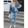 imageSHEWIN Womens Sweatshirts Casual Loose Button Henley Pullover Top Color Block 2024 Fall Fashion OutfitsDark Blue