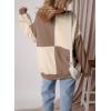 imageSHEWIN Womens Sweatshirts Casual Loose Button Henley Pullover Top Color Block 2024 Fall Fashion OutfitsKhaki