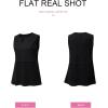imageSHEWIN Womens Tank Tops Casual V Neck Waffle Knit Summer Top Loose Sleeveless ShirtsBlack