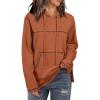 imageSHEWIN Hoodies For Women Causal Oversized Sweatshirt Loose Long Sleeve Tops Fall Fashion 2024Clay