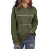 imageSHEWIN Hoodies For Women Causal Oversized Sweatshirt Loose Long Sleeve Tops Fall Fashion 2024Moss Green