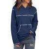 imageSHEWIN Hoodies For Women Causal Oversized Sweatshirt Loose Long Sleeve Tops Fall Fashion 2024Navy Blue