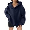 imageSHEWIN Women Casual Oversized Long Sleeve Fleece Sweatshirt Hoodies with Pockets SXXLNavy Blue