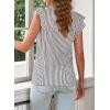 imageSHEWIN Summer Tops Crewneck Tank Tops for Women 2025 Casual Ruffle Sleeveless Tops ShirtsA Gray  Run Small  Order One Size Up