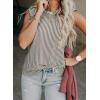 imageSHEWIN Summer Tops Crewneck Tank Tops for Women 2025 Casual Ruffle Sleeveless Tops ShirtsA Gray  Run Small  Order One Size Up
