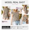 imageSHEWIN Summer Tops Crewneck Tank Tops for Women 2025 Casual Ruffle Sleeveless Tops ShirtsB Khaki  Run Small  Order One Size Up