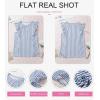imageSHEWIN Summer Tops Crewneck Tank Tops for Women 2025 Casual Ruffle Sleeveless Tops ShirtsC Sky Blue  Run Small  Order One Size Up