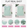 imageSHEWIN Summer Tops Crewneck Tank Tops for Women 2025 Casual Ruffle Sleeveless Tops ShirtsD Green  Run Small  Order One Size Up
