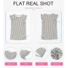 imageSHEWIN Summer Tops Crewneck Tank Tops for Women 2025 Casual Ruffle Sleeveless Tops ShirtsE Pink  Run Small  Order One Size Up