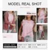 imageSHEWIN Summer Tops Crewneck Tank Tops for Women 2025 Casual Ruffle Sleeveless Tops ShirtsE Pink  Run Small  Order One Size Up