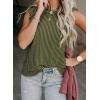 imageSHEWIN Summer Tops Crewneck Tank Tops for Women 2025 Casual Ruffle Sleeveless Tops ShirtsGreen Stripe