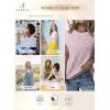 imageSHEWIN Summer Tops for Women Casual Crew Neck Waffle Knit Cap Sleeve Shirts Tank TopPurple