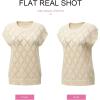 imageSHEWIN Womens Summer Tops Casual Crewneck Short Sleeve Shirts Cable Knit Lightweight Loose Pullover SweaterApricot