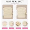 imageSHEWIN Womens Summer Tops Casual Crewneck Short Sleeve Shirts Cable Knit Lightweight Loose Pullover SweaterApricot