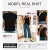 imageSHEWIN Womens Summer Tops Casual Crewneck Short Sleeve Shirts Cable Knit Lightweight Loose Pullover SweaterBlack