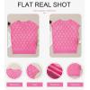 imageSHEWIN Womens Summer Tops Casual Crewneck Short Sleeve Shirts Cable Knit Lightweight Loose Pullover SweaterPink