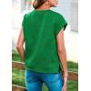 imageSHEWIN Oversized T Shirts for Women Crewneck Short Sleeve Casual Summer Tops TeesDark Green