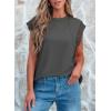 imageSHEWIN Summer Tops Casual Short Sleeve Shirts Loose Crewneck Oversized Tshirts for WomenBlack