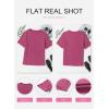 imageSHEWIN Womens Short Sleeve Summer Tops Crewneck Knit Solid Loose Casual Basic T Shirts Tee BlousesPink
