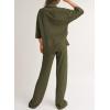 imageSHEWIN Womens 2 Piece Outfits Waffle Knit Lounge Sets Casual Short Sleeve Button Down Sleepwear Pajamas SetGreen