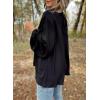 imageSHEWIN Womens Blouses Dressy Casual Smocked Tops Crew Neck Chiffon Long Sleeve Shirts Spring Outfits 2025Black