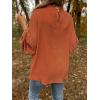imageSHEWIN Womens Blouses Dressy Casual Smocked Tops Crew Neck Chiffon Long Sleeve Shirts Spring Outfits 2025Gold Flame