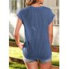 imageSHEWIN Womens Shirts Casual Crewneck Cap Sleeve T Shirt Cute Summer Tops Loose Knitted BlousesDark Blue