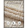 imageSHEWIN Womens Summer Tops Casual Crewneck Cap Sleeve Shirts Lightweight Crochet Knit Texture Tank Top BlousesApricot