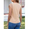 imageSHEWIN Womens Summer Tops Crewneck Short Sleeve T Shirts Casual Patchwork Hollow Out Loose Tank TopSmoke Gray