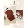imageSHEWIN Lounge Sets for Women Casual 2 Piece Sweater Sets Loose Knit Womens Pajama SetsGold Flame