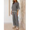 imageSHEWIN Lounge Sets for Women Casual 2 Piece Sweater Sets Loose Knit Womens Pajama SetsSleet Grey