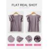 imageSHEWIN Womens Casual Summer Square Neck Tank Tops Sleeveless Ruffle Chiffon Blouses Top ShirtsLight Grey