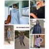 imageSHEWIN Womens Oversized Casual Pullover Long Sleeve Split Hem Drawstring Hoodies Dress With Kangaroo PocketE Purple