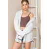 imageSHEWIN Oversized Sweatshirt for Women Loose Fit Casual Long Sleeve Button Hooded Sweatshirts Hoodies with PocketA Gray