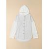 imageSHEWIN Oversized Sweatshirt for Women Loose Fit Casual Long Sleeve Button Hooded Sweatshirts Hoodies with PocketA Gray