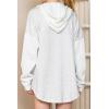 imageSHEWIN Oversized Sweatshirt for Women Loose Fit Casual Long Sleeve Button Hooded Sweatshirts Hoodies with PocketA Gray
