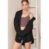 imageSHEWIN Oversized Sweatshirt for Women Loose Fit Casual Long Sleeve Button Hooded Sweatshirts Hoodies with PocketBlack