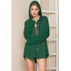imageSHEWIN Oversized Sweatshirt for Women Loose Fit Casual Long Sleeve Button Hooded Sweatshirts Hoodies with PocketBlackish Green