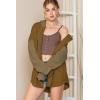 imageSHEWIN Oversized Sweatshirt for Women Loose Fit Casual Long Sleeve Button Hooded Sweatshirts Hoodies with PocketBrown