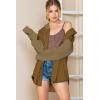 imageSHEWIN Oversized Sweatshirt for Women Loose Fit Casual Long Sleeve Button Hooded Sweatshirts Hoodies with PocketBrown