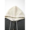 imageSHEWIN Oversized Sweatshirt for Women Loose Fit Casual Long Sleeve Button Hooded Sweatshirts Hoodies with PocketDark Grey