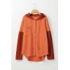 imageSHEWIN Oversized Sweatshirt for Women Loose Fit Casual Long Sleeve Button Hooded Sweatshirts Hoodies with PocketGold Flame