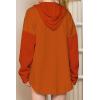 imageSHEWIN Oversized Sweatshirt for Women Loose Fit Casual Long Sleeve Button Hooded Sweatshirts Hoodies with PocketGold Flame