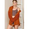 imageSHEWIN Oversized Sweatshirt for Women Loose Fit Casual Long Sleeve Button Hooded Sweatshirts Hoodies with PocketGold Flame